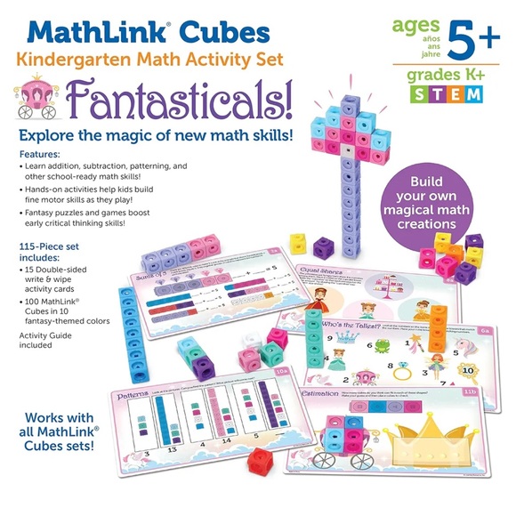 MathLink Cubes Kindergarten Math Activity Set: Fantasticals - Picture 2 of 3